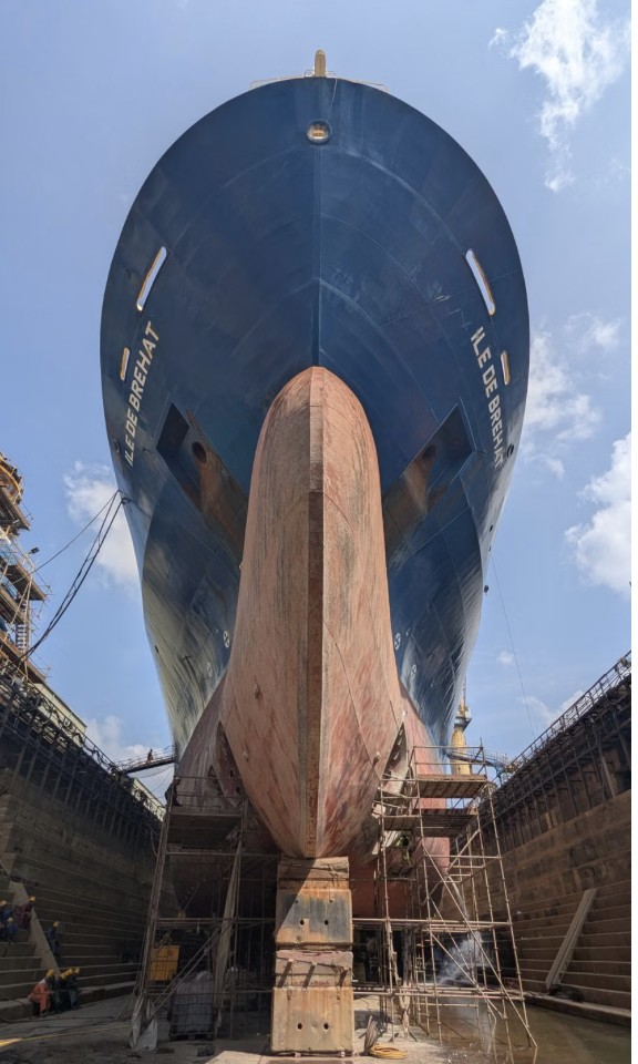 Dry-docking and underwater repairs