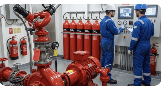 Lifesaving and fire-fighting appliance servicing