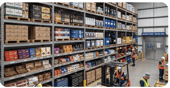 Ship stores and provisioning warehouse